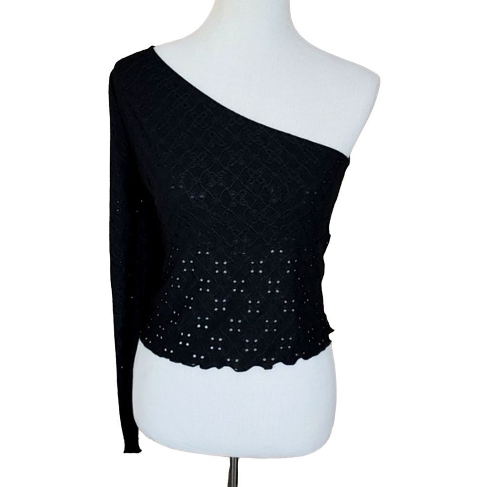 NWT Good Luck Gem One‎ Shoulder Top Size Large